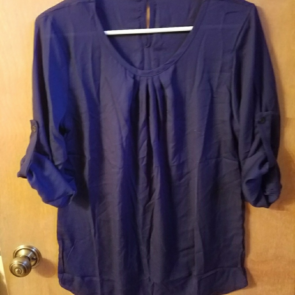 Dark blue blouse